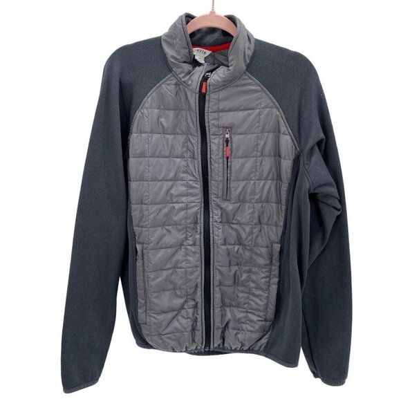 ORVIS CLASSIC COLLECTION MENS GRAY QUILTED SOFT SHELL CASUAL JACKET COAT SZ L - Picture 1 of 7